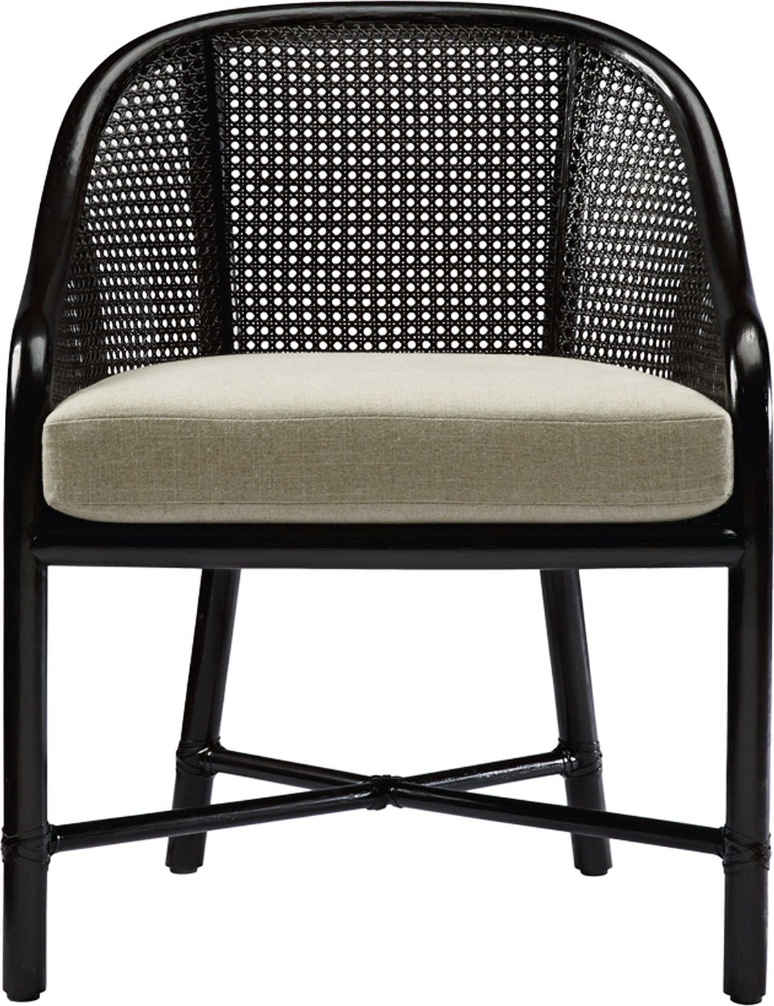 Caned Barrel Chair
