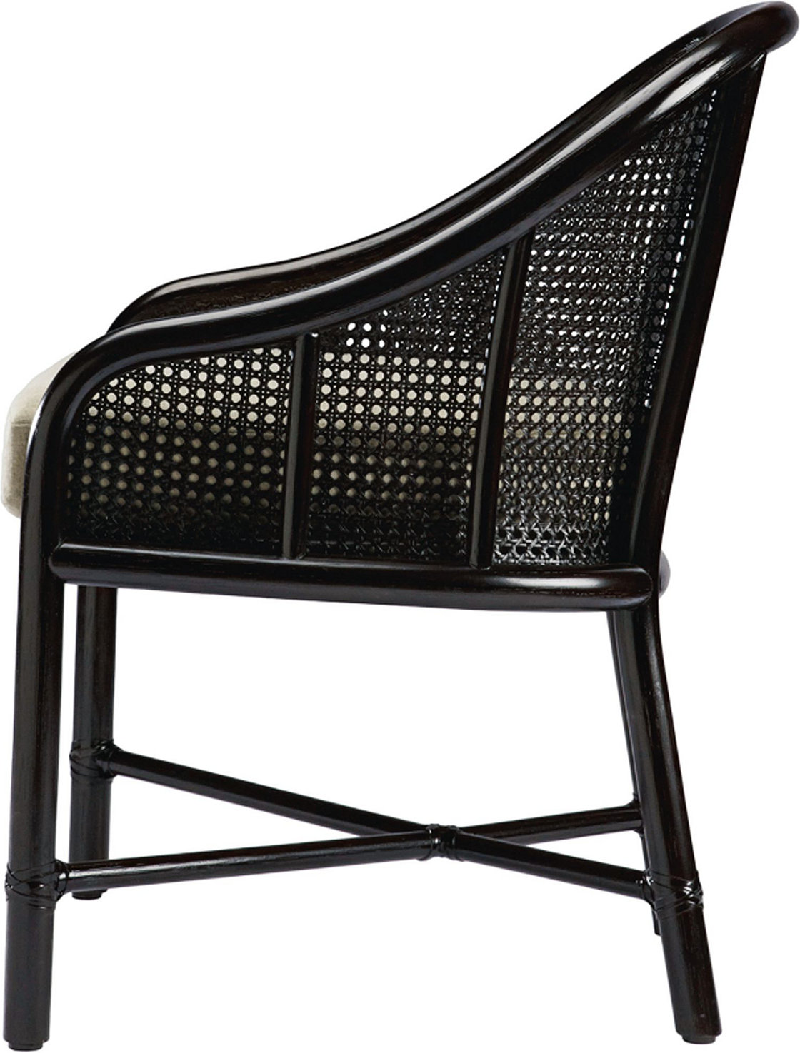 Caned Barrel Chair